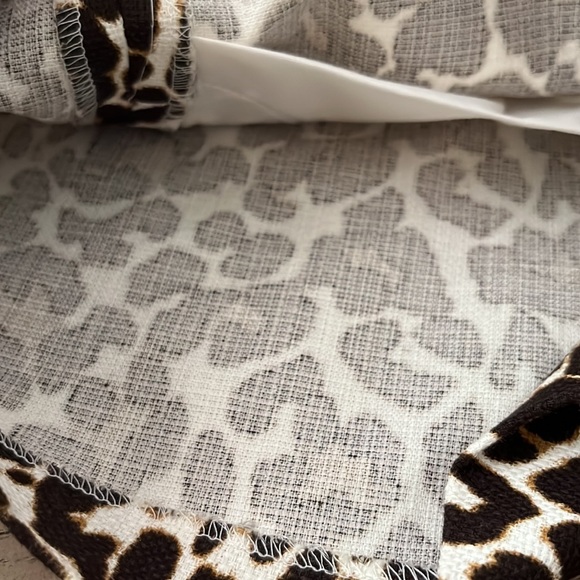 J.crew Factory basket weave Leopards cotton shorts. Size 00 - Picture 5 of 10